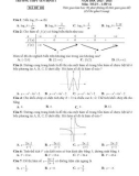 Đề thi học kì 1 môn Toán lớp 12 năm 2023-2024 có đáp án - Trường THPT Yên Định 1, Thanh Hóa