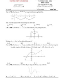 Đề thi học kì 1 môn Toán lớp 12 năm 2023-2024 có đáp án - Trường THPT Yên Thủy B, Hòa Bình