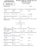 Đề thi học kì 1 môn Toán lớp 12 năm 2023-2024 - Trường THPT Đoàn Kết, Hòa Bình