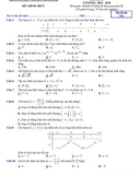 Đề thi KSCL môn Toán lớp 12 năm 2023-2024 có đáp án (Lần 2) - Trường THPT chuyên Thái Bình