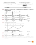 Đề kiểm tra định kì môn Toán lớp 12 năm 2023-2024 có đáp án - Trường THCS-THPT Nguyễn Khuyến, Trường TH-THCS-THPT Lê Thánh Tông