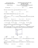 Đề thi khảo sát chất lượng đầu năm môn Toán lớp 12 năm 2023-2024 có đáp án - Trường THPT Hàn Thuyên