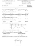 Đề thi thử tốt nghiệp THPT môn Toán năm 2023-2024 có đáp án - Trường THPT Lạng Giang số 1 (Lần 1)