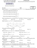 Đề thi thử tốt nghiệp THPT môn Toán năm 2023 - Sở GD&ĐT Quảng Nam