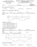 Đề thi học kì 1 môn Toán lớp 12 năm 2022-2023 có đáp án - Trường PTDTNT Tỉnh Quảng Trị