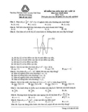 Đề thi giữa học kì 1 môn Toán lớp 12 năm 2023-2024 - Trường THCS&THPT Lương Thế Vinh
