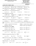 Đề thi giữa học kì 2 môn Toán lớp 12 năm 2022-2023 - Trường THPT Trần Hưng Đạo, Hải Phòng