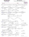 Đề thi thử tốt nghiệp THPT môn Toán năm 2022-2023 (Lần 2) - Liên Trường THPT Nghệ An