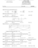 Đề thi thử môn Toán lớp 12 năm 2022-2023 (Lần 1) - Trường THPT Kim Sơn B