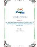 Sáng kiến kinh nghiệm THPT: Sử dụng một số phần mềm rèn luyện năng lực tự học môn Toán cho học sinh lớp 12 tại trường THPT Kỳ Sơn