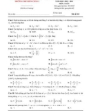 Đề thi thử tốt nghiệp THPT môn Toán năm 2022-2023 có đáp án - Trường THPT Đô Lương 1, Nghệ An