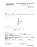 Đề thi thử tốt nghiệp THPT môn Toán năm 2023 có đáp án (Lần 2) - Trường THPT chuyên ĐH Vinh
