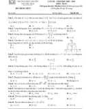 Đề thi thử tốt nghiệp THPT môn Toán năm 2022-2023 (Lần 3) - Trường THPT chuyên Nguyễn Trãi, Hải Dương
