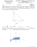 Đề thi thử tốt nghiệp THPT môn Toán năm 2021-2022 (Lần 1) - Trường THPT Vĩnh Linh