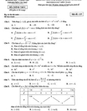Đề thi KSCL môn Toán lớp 12 năm 2022-2023 - Sở GD&ĐT Cần Thơ