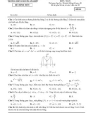 Đề thi thử tốt nghiệp THPT môn Toán năm 2023 (Lần 2) - Trường THPT chuyên Lê Khiết