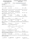 Đề thi thử tốt nghiệp THPT môn Toán năm 2023 (Lần 2) - Cụm liên trường THPT - Quảng Nam