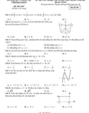 Đề thi thử tốt nghiệp THPT môn Toán năm 2023 có đáp án - Sở GD&ĐT Hậu Giang