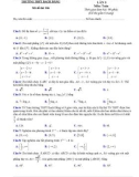 Đề thi thử tốt nghiệp THPT môn Toán năm 2022-2023 có đáp án (Lần 3) - Trường THPT Bạch Đằng, Quảng Ninh