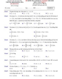 Đề thi học kì 2 môn Toán lớp 12 năm 2021-2022 có đáp án - Trường THPT Hướng Hóa, Quảng Trị