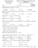 Đề thi học kì 2 môn Toán lớp 12 năm 2021-2022 có đáp án - Trường THPT Lê Lợi, Quảng Trị