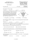 Đề thi học kì 2 môn Toán lớp 12 năm 2021-2022 có đáp án - Trường THPT Ngô Gia Tự, Đăk Lăk