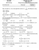 Đề thi học kì 2 môn Toán lớp 12 năm 2022-2023 có đáp án - Sở GD&ĐT Bắc Ninh