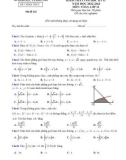 Đề thi học kì 2 môn Toán lớp 12 năm 2022-2023 có đáp án - Sở GD&ĐT Bình Dương