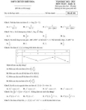 Đề thi thử tốt nghiệp THPT môn Toán năm 2022-2023 - Trường THPT chuyên Biên Hòa