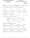 Đề thi thử tốt nghiệp THPT môn Toán năm 2022-2023 (Lần 1) - Trường THPT chuyên Lê Khiết, Quảng Ngãi