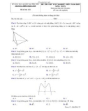 Đề thi thử tốt nghiệp THPT môn Toán năm 2023 - Trường THPT Trần Phú, Phú Yên