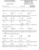 Đề thi học sinh giỏi cấp tỉnh môn Toán lớp 12 năm 2022-2023 có đáp án - Trường THPT Hàm Rồng, Thanh Hóa