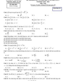 Đề thi học sinh giỏi môn Toán lớp 12 năm 2022-2023 có đáp án (Lần 3) - Trường THPT Lê Lợi, Thanh Hóa