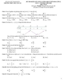 Đề thi KSCL học sinh giỏi môn Toán lớp 12 năm 2022-2023 có đáp án (Lần 1) - Trường THPT Chu Văn An