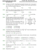 Đề kiểm tra chất lượng tuyển sinh Đại học môn Toán năm 2022-2023 có đáp án - Trường THPT Phan Châu Trinh