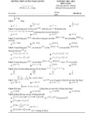 Đề thi giữa học kì 2 môn Toán lớp 12 năm 2022-2023 - Trường THPT Lương Ngọc Quyến
