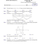 Đề thi thử tốt nghiệp THPT môn Toán năm 2022-2023 có đáp án (Lần 1) - Trường THPT Nho Quan A