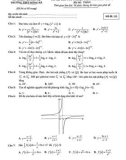 Đề thi thử tốt nghiệp THPT môn Toán năm 2023 (Lần 1) - Trường THPT Đông Hà