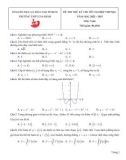 Đề thi thử tốt nghiệp THPT môn Toán năm 2022-2023 có đáp án - Trường THPT Gia Định, TP. HCM