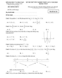 Đề thi thử tốt nghiệp THPT môn Toán năm 2023 có đáp án (Lần 1) - Sở GD&ĐT Bà Rịa - Vũng Tàu
