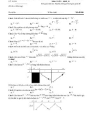 Đề thi học kì 1 môn Toán lớp 12 năm 2022-2023 - Trường THPT Nguyễn Huệ, Phú Yên