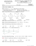 Đề thi giữa học kì 1 môn Toán lớp 12 năm 2022-2023 - Trường THPT Gio Linh