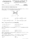 Đề thi giữa học kì 2 môn Toán lớp 12 năm 2022-2023 - Trường THPT Gio Linh