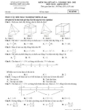 Đề thi giữa học kì 1 môn Toán lớp 12 năm 2021-2022 - Trường THPT Gio Linh