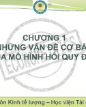 Bài giảng Kinh tế lượng: Chương 1 - Học viện Tài chính