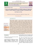 A study on knowledge and skill level of public speaking for employment among UG and PG students of Gbpuat pantnagar, Uttarakhand, India