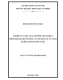 Luận văn Thạc sĩ Khoa học: Nghiên cứu khả năng hấp phụ ion florua trên khoáng sét Yên Bái và ứng dụng xử lý tách florua khỏi nguồn nước