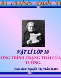 Bài giảng Vật lý 10 bài 31: Phương trình trạng thái của khí lí tưởng