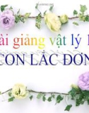 Bài giảng Vật lý 12 bài 3: Con lắc đơn