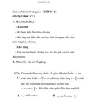Giáo án Vật lý 12 nâng cao - TIẾT 56-B: ÔN TẬP HỌC KỲ I